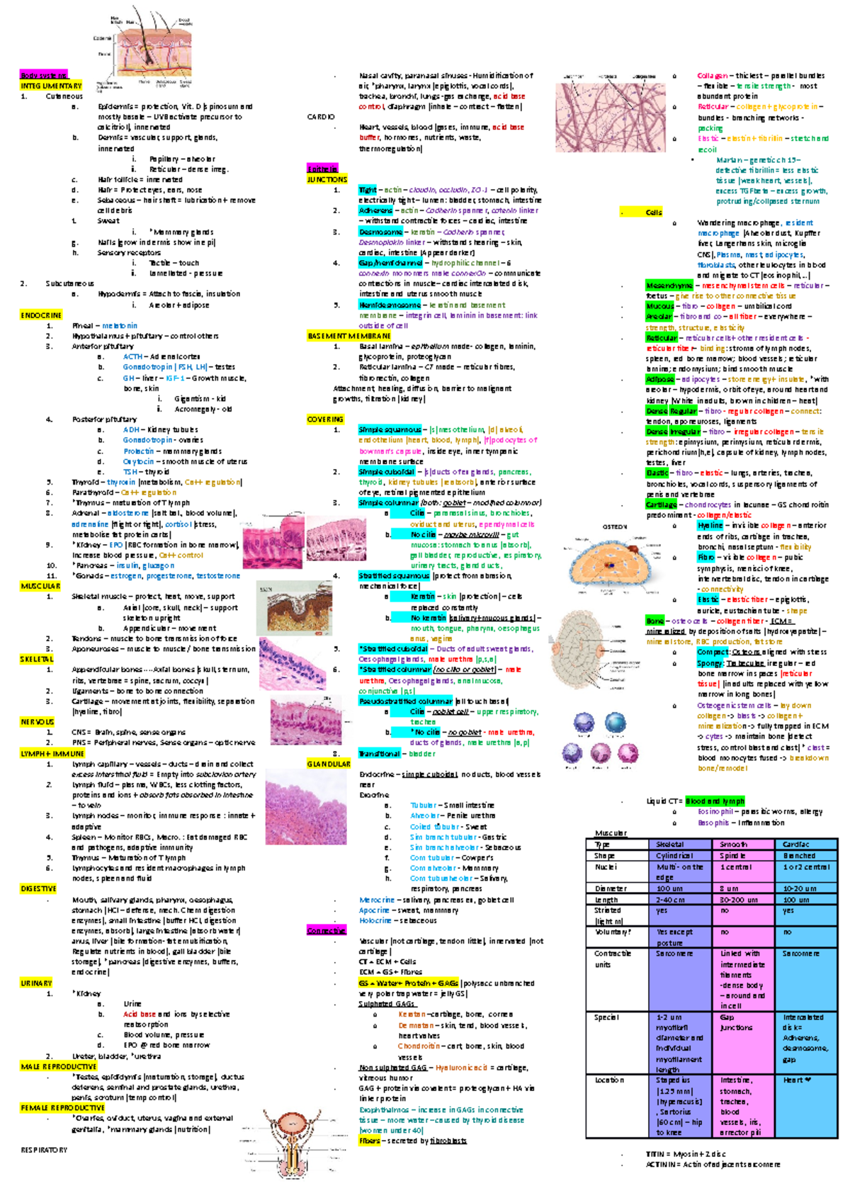 BIOSCI 107 Mid-Sem Test Cheat Sheet - Biology for Biomedical Science ...