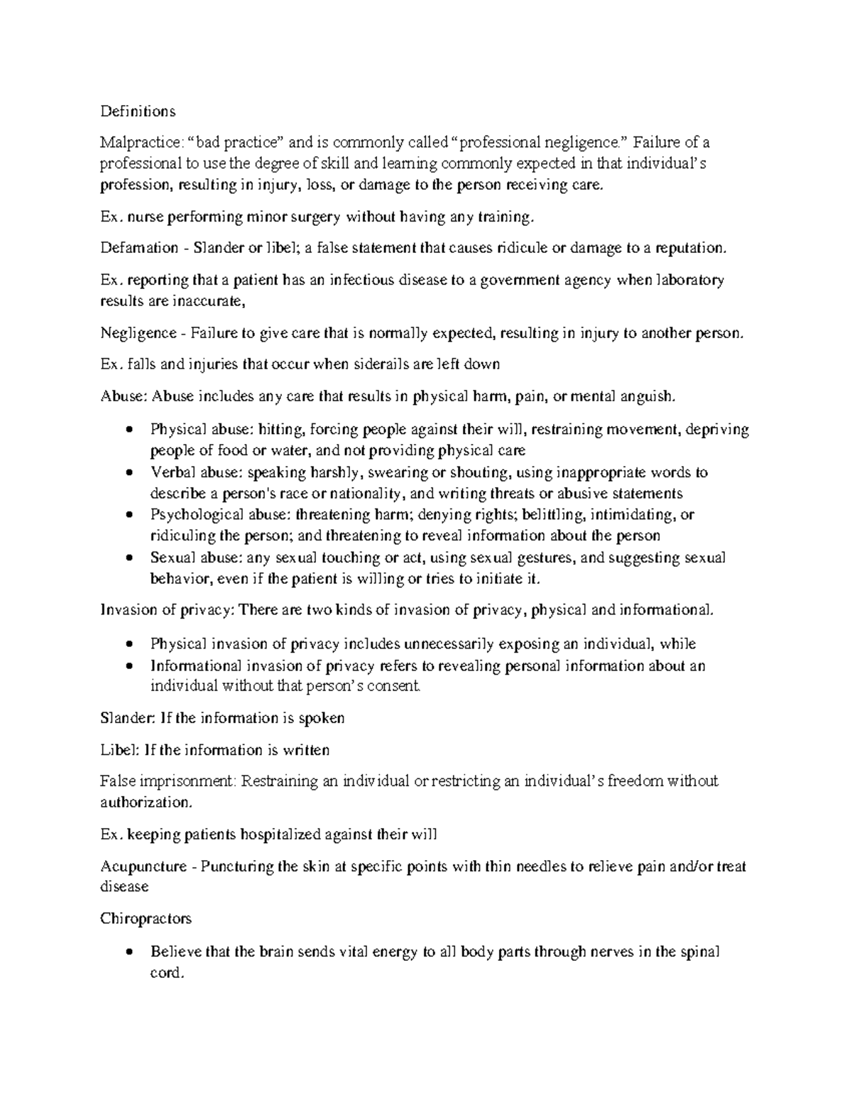 Combinepdf yeAH Definitions Malpractice