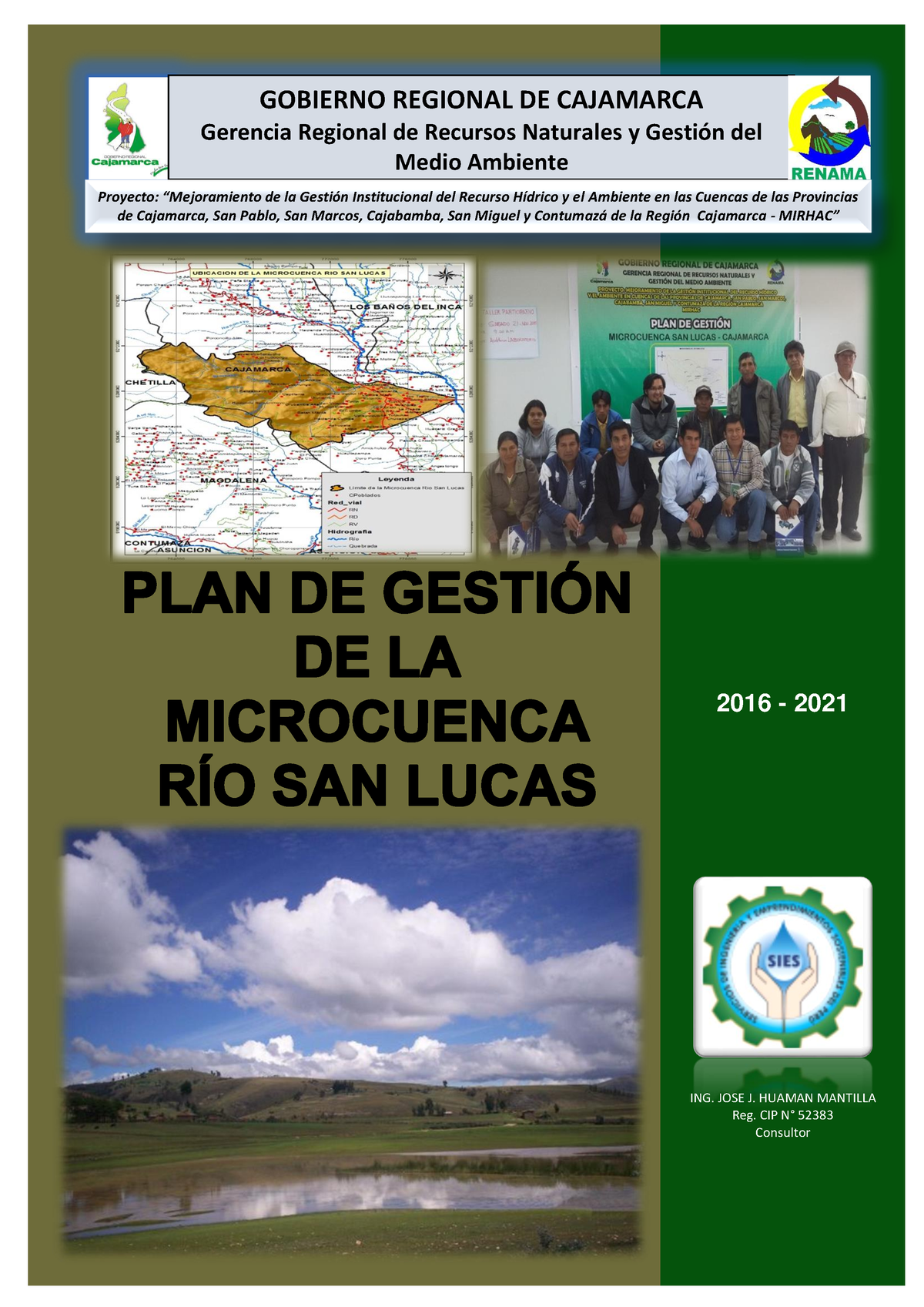 Plan de gestion mcca rio san lucas - PLAN DE GESTIÓN DE LA MICROCUENCA ...