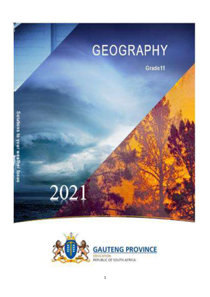 Geography - Grade 11 Notes - GEOGRAPHY GRADE 11 NOTES Mapwork Skills ...