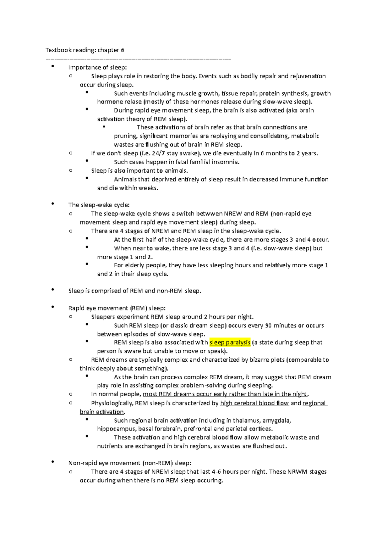 lecture-10-sleep-textbook-reading-chapter-6-importance-of-sleep-o