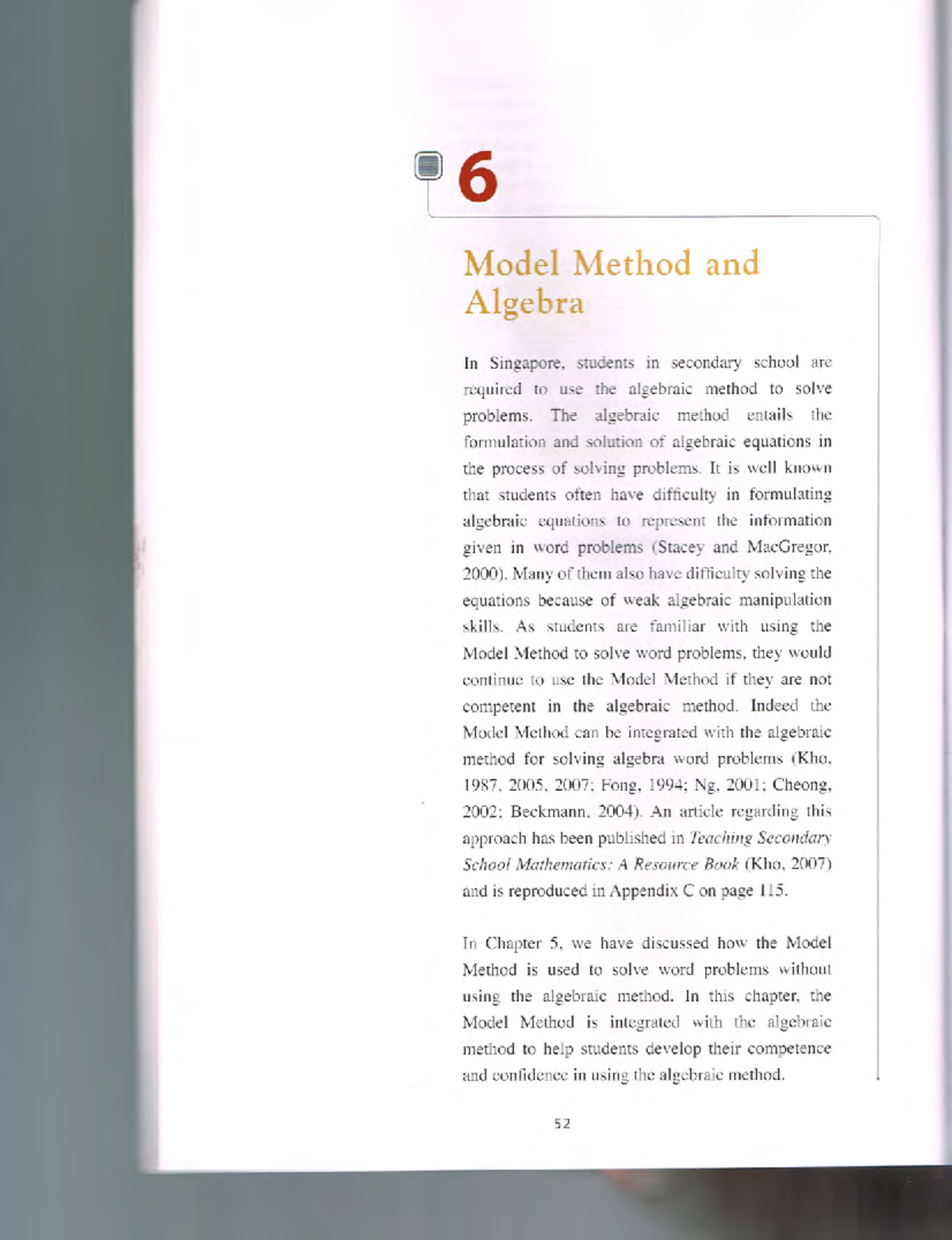 Singapore Model Method Text - 6 Model Method and Algebra In Singapore ...