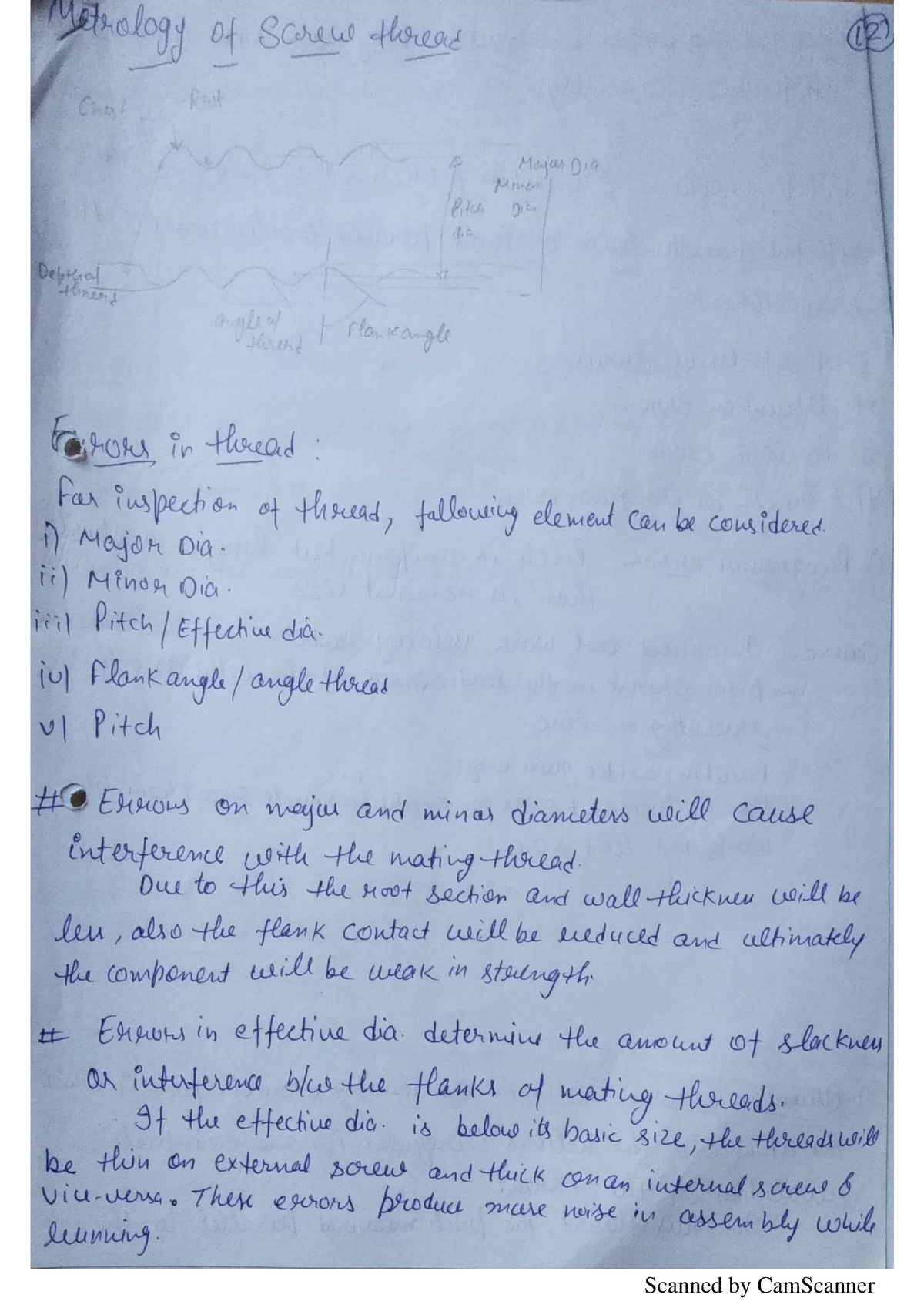 Unit 3 Metrology - Btech - Studocu