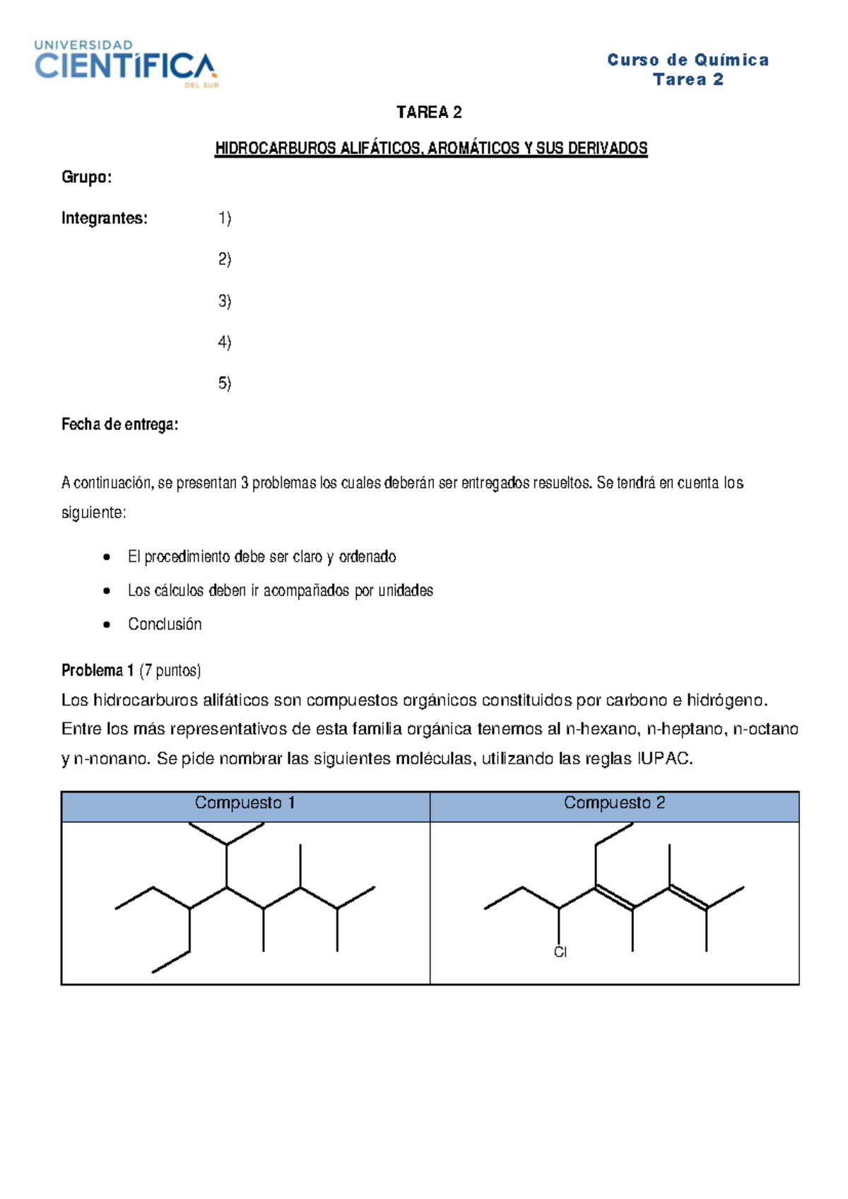 Tarea+2+-+Hidrocarburos+alifaticos C 3%A1ticos+y+sus+derivados - Tarea ...