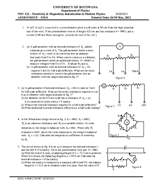 PHY122 MAY 2022 EXAM - Geometrical Optics and Mechanics - UB - Studocu