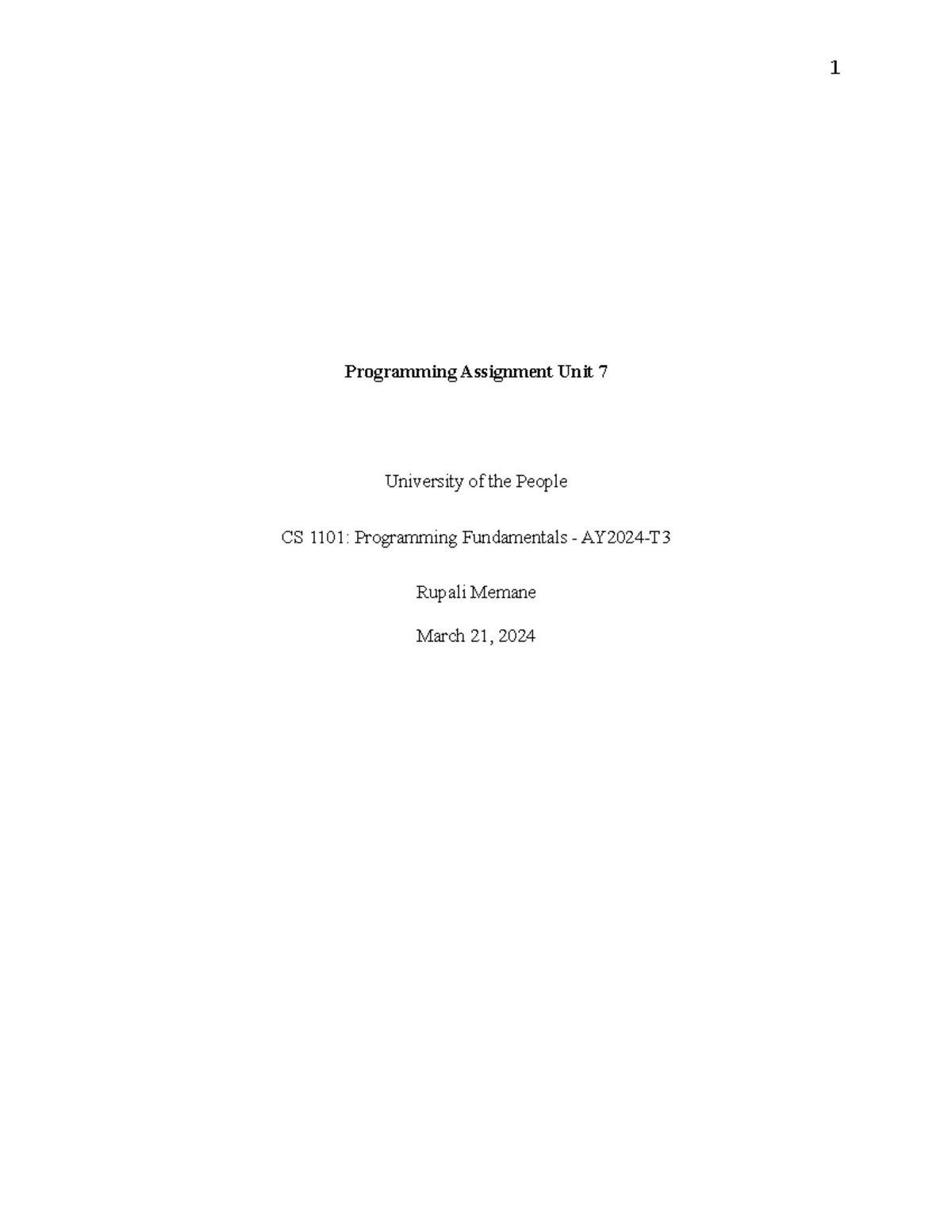 CS 1101-01 - AY2024-T3 - Programming Assignment Unit 7 - Programming ...