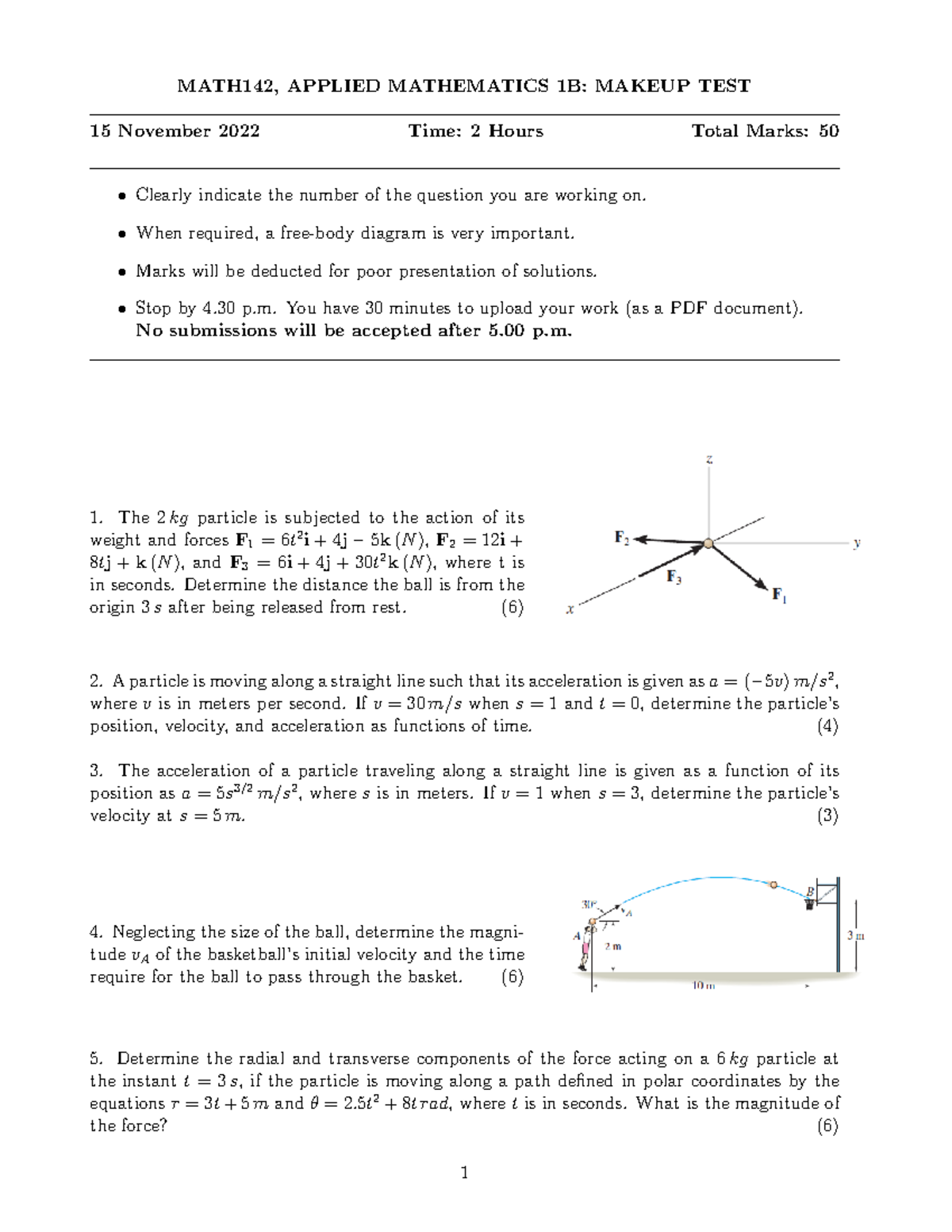 Makeup Test(2022) - it a test that help to prepare for exams - MATH142 ...