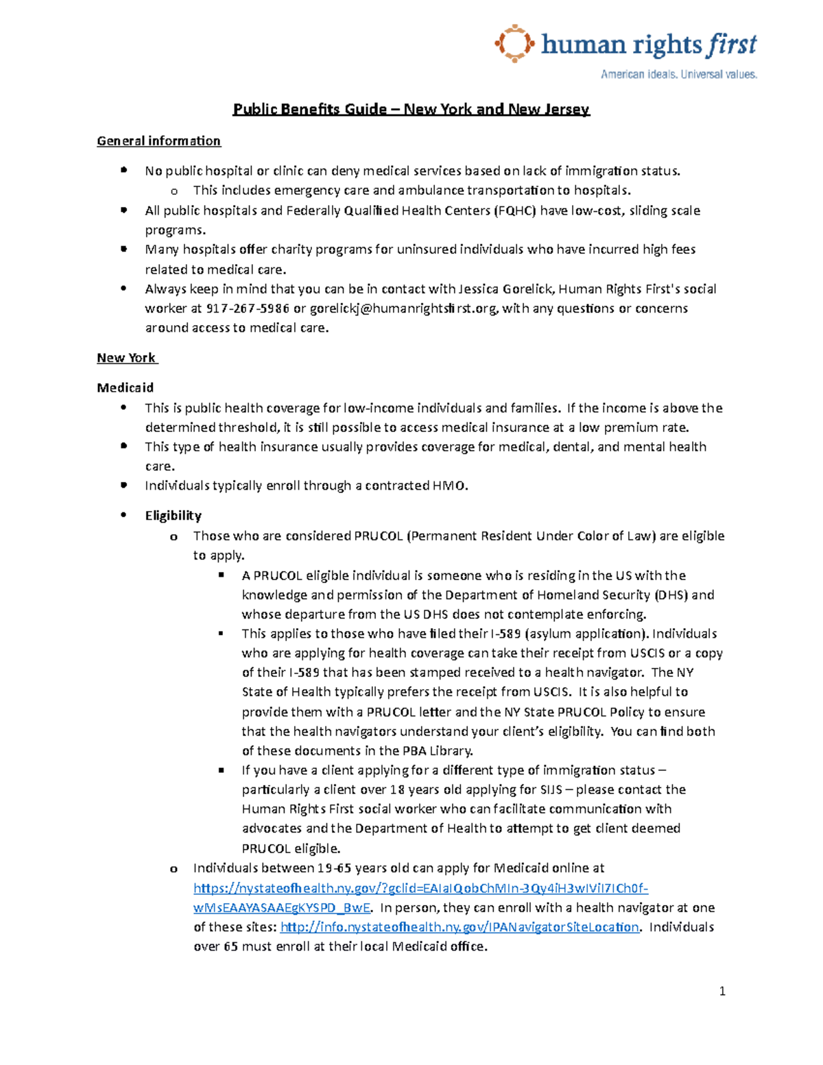 Public Benefits - NY and NJ - Public Benefits Guide – New York and New ...