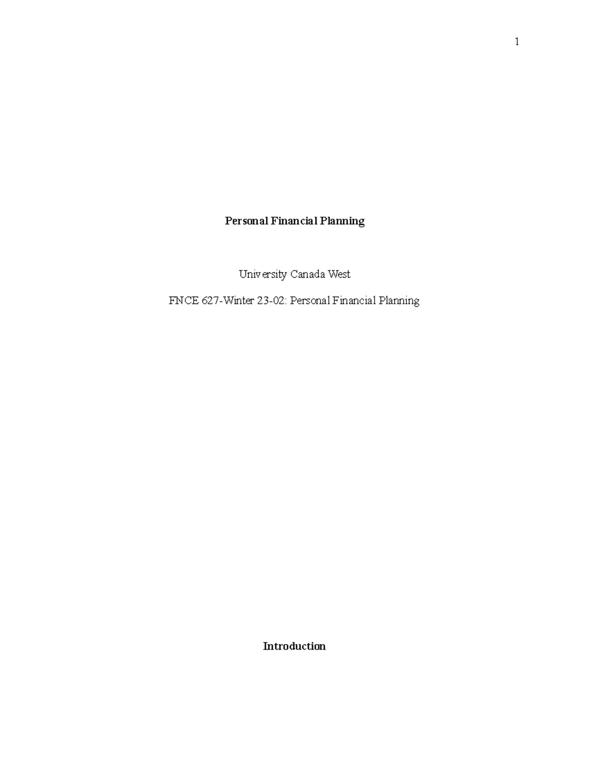 3 07 financial planning graded assignment