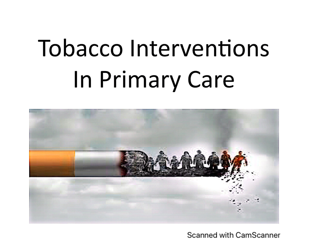 Smoking Cessation - Advanced Life Support - Studocu