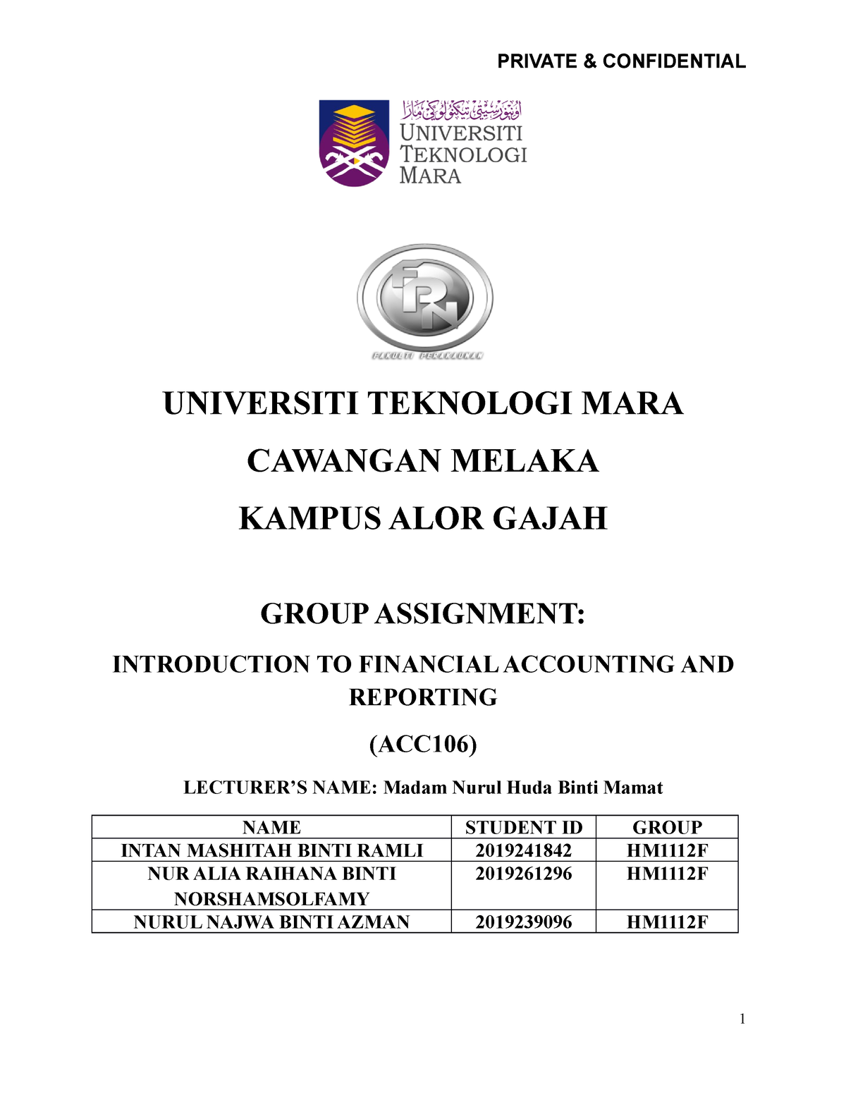 acc106 group assignment