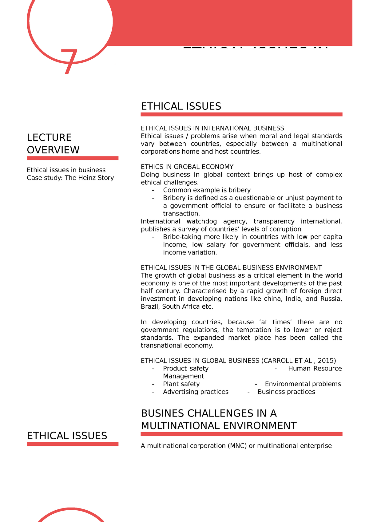 ethical issues in modern business management research paper