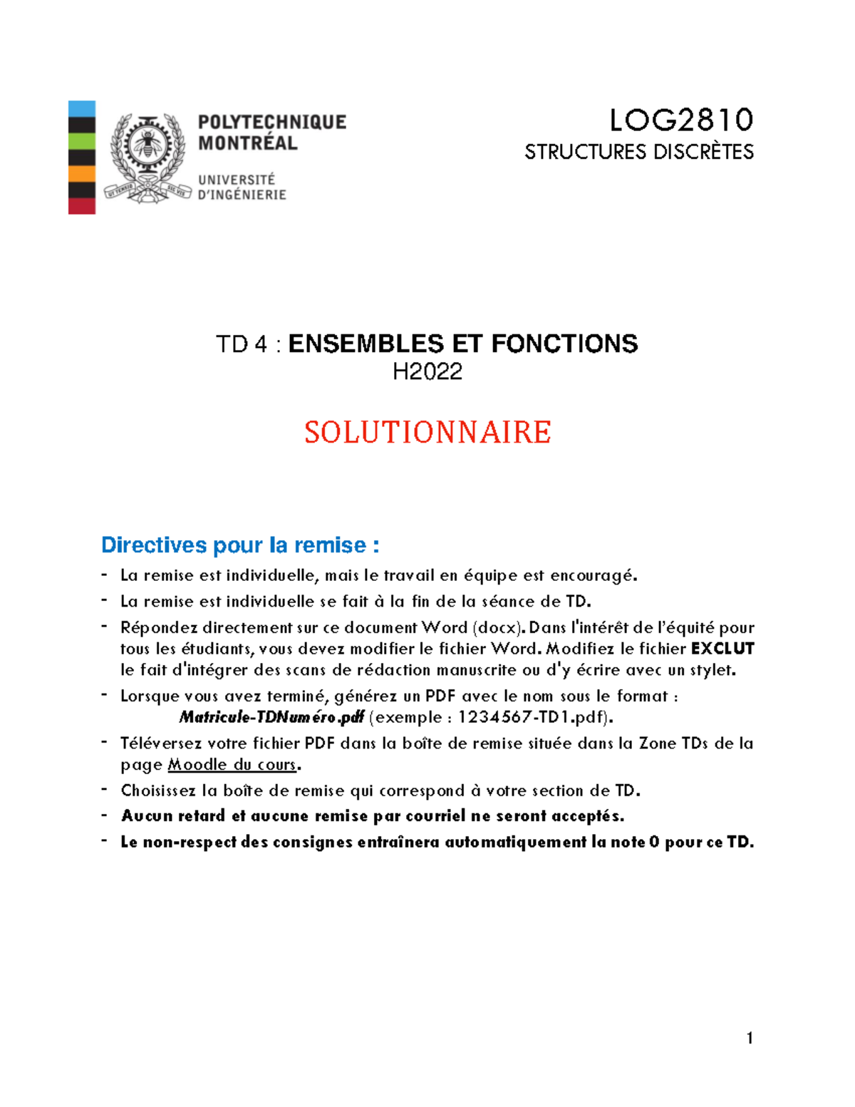 TD4-H2022-Solution - TD4-H2022-Solution - LOG STRUCTURES DISCRÈTES TD 4 ...