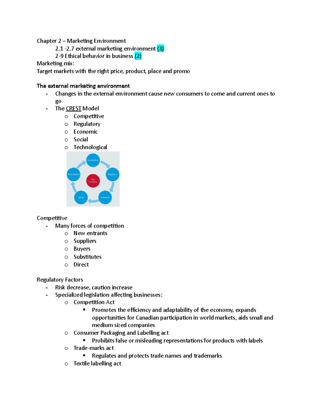 Mkt final exam - Summary Principles of Marketing - Chapter 2 ...