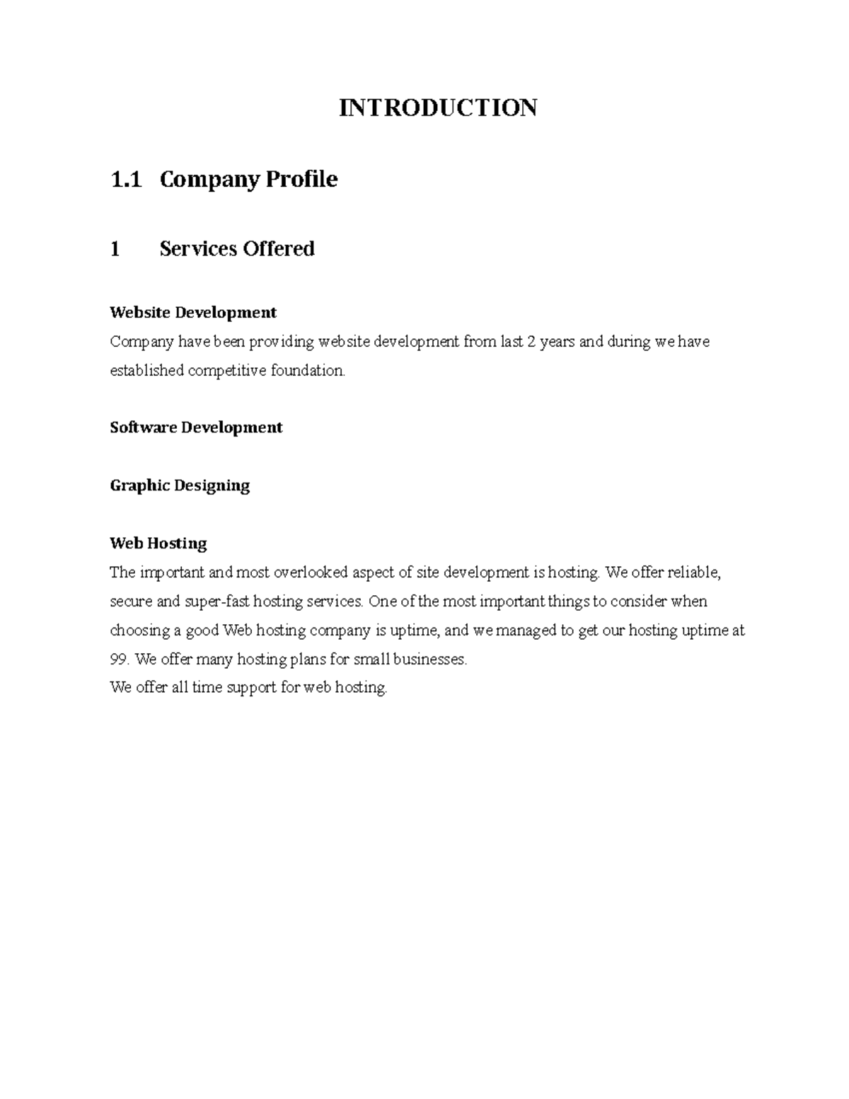 Introduction Grampanchayat Project 2 - INTRODUCTION 1 Company Profile 1 ...