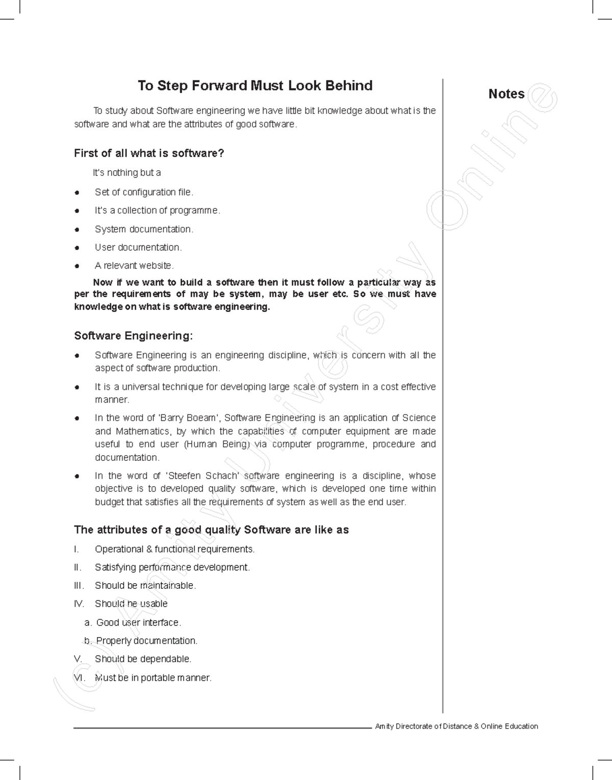 IT612 Advanced Software Engineering Principles - Notes To Step Forward ...