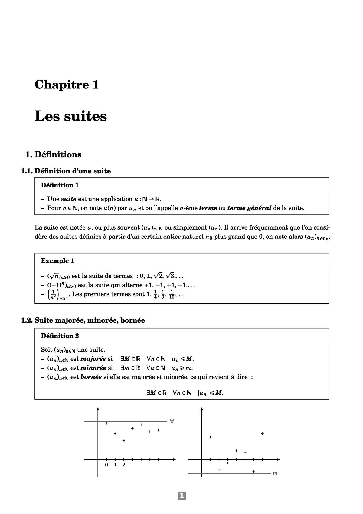 Chapitre 1 - Les Suites Numériques - SMPC - Cours D'analyse 1 - S1 ...