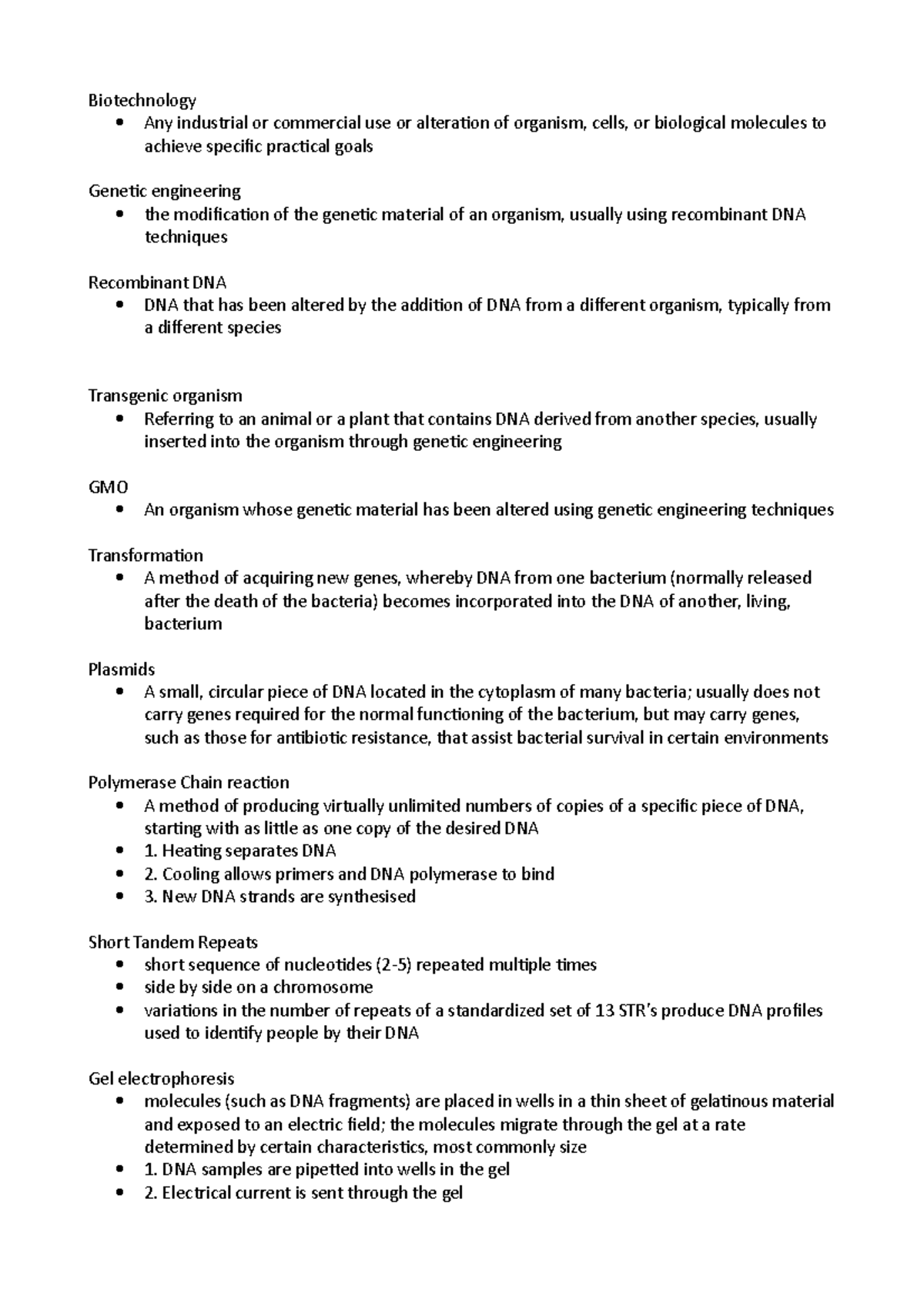 Biotechnology Basic Notes - Studocu