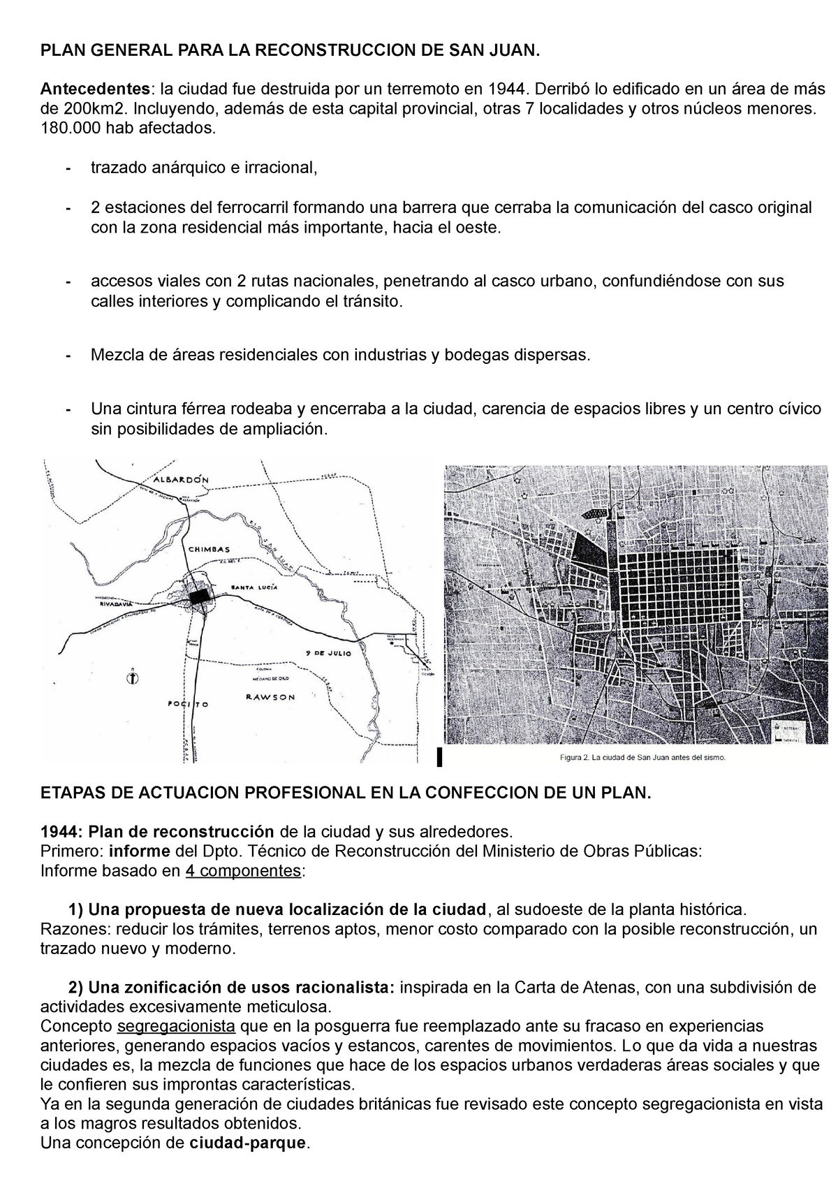 Resumen Plan 2 Meda Altamirano Plan General Para La Reconstruccion