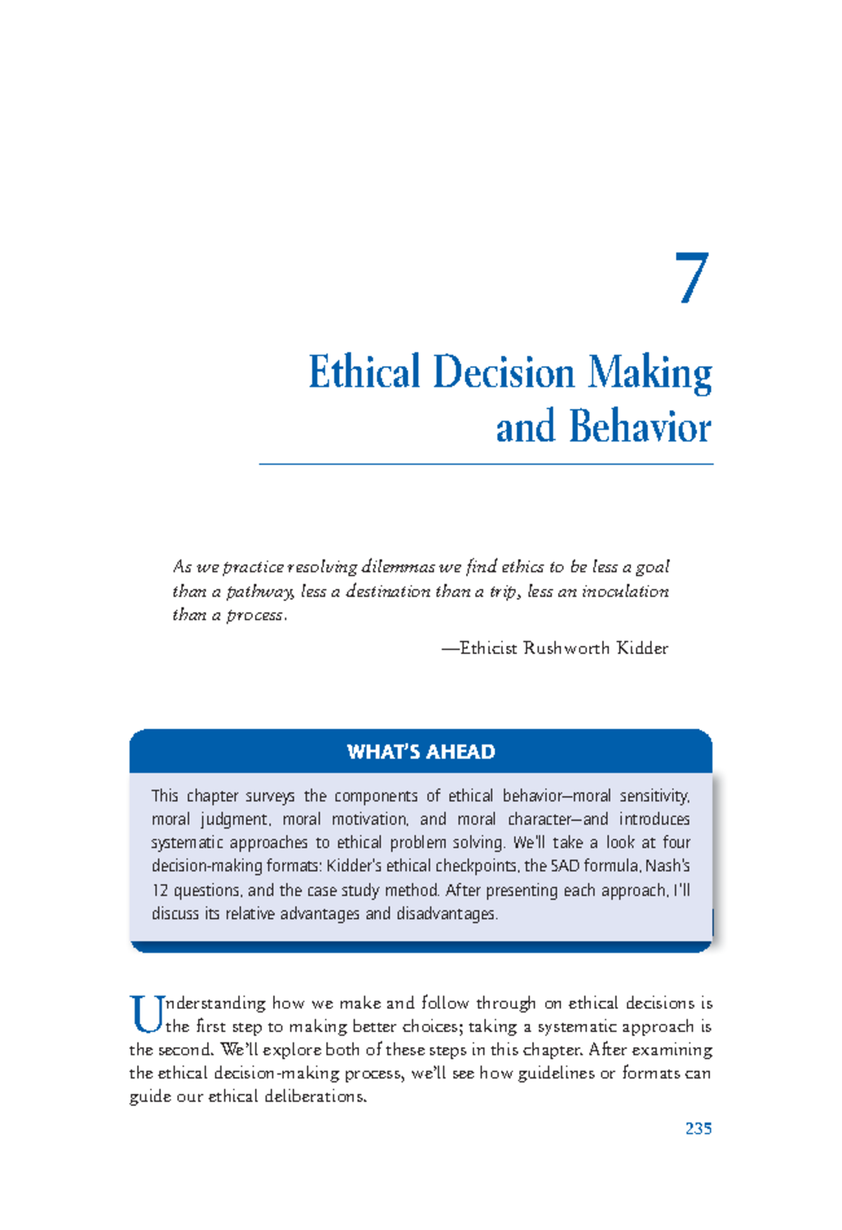 39590 Chapter 7 taxation - 235 7 Ethical Decision Making and Behavior ...