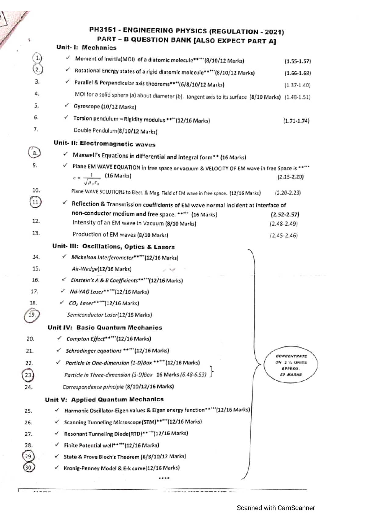 ENGG. Physics Important Part B Questions - Physics For Engineers - Studocu