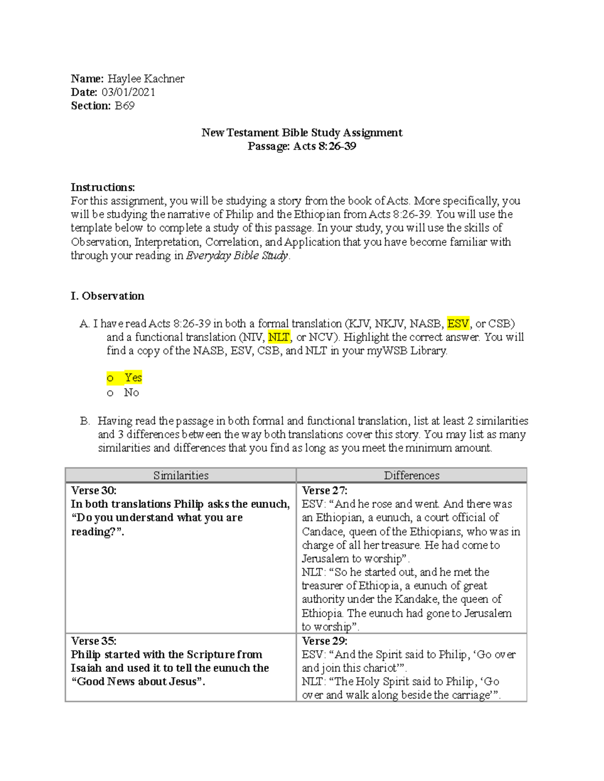 BIBL 104 New Testament Bible Study AssignmentKachner Name Haylee