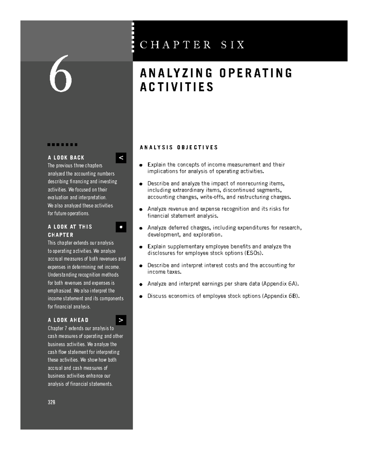 Chapter 6 books - C H A P T E R S I X 328 ####### 6 A N A LY Z I N G O ...