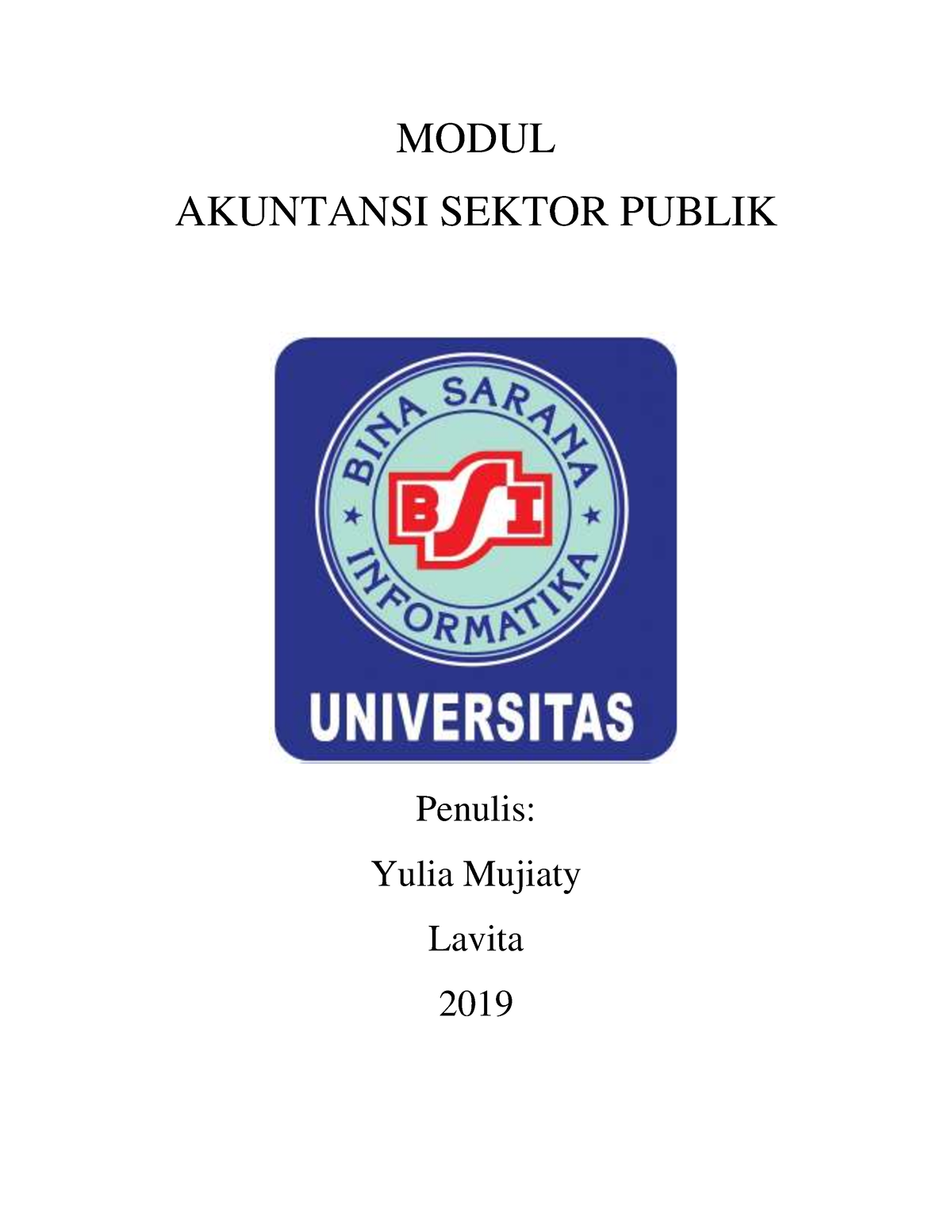 Akuntansi Sektor Publik Dan Modul - MODUL AKUNTANSI SEKTOR PUBLIK ...