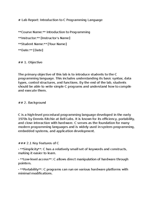 Lesson 6 - programming 7 - Lesson: Introduction to C Programming ...