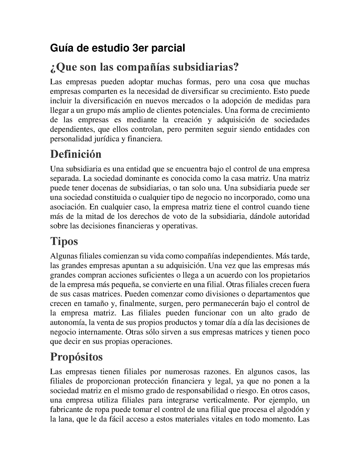 Guía De Estudio 3er Parcial - Guía De Estudio 3er Parcial ¿Que Son Las ...