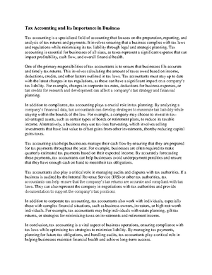 The Role of Accounting in Business - The Role of Accounting in Business ...