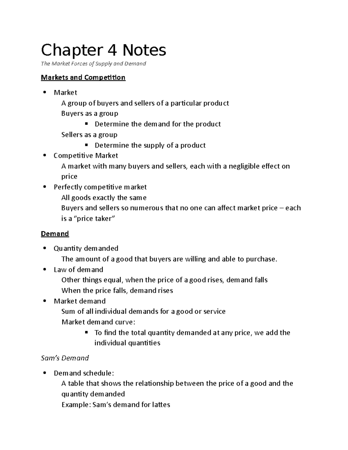 chapter-4-notes-the-market-forces-of-supply-and-demand-chapter-4