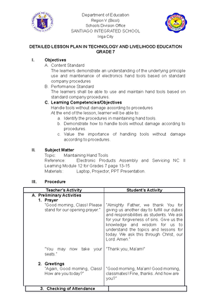 Detailed Lesson Plan IN Position Paper - Department of Education Region ...