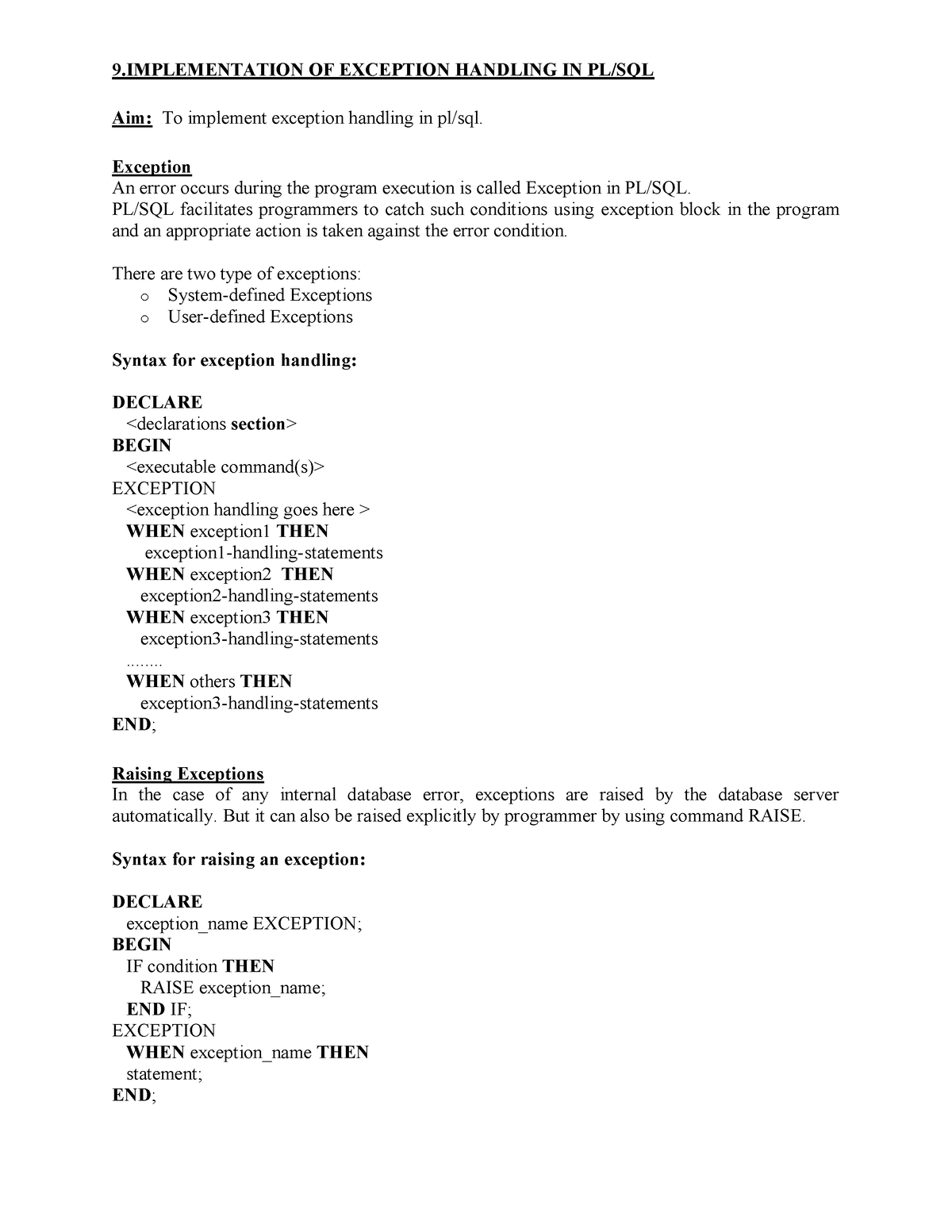 exceptionpro-good-9-of-exception-handling-in-pl-sql-aim-to