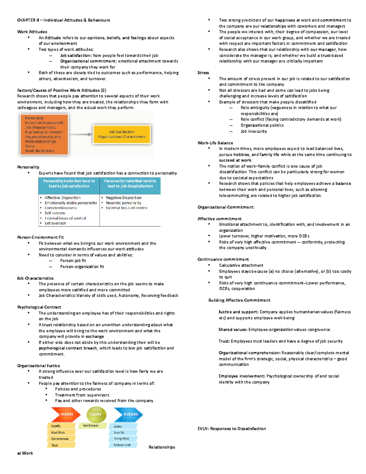 Chapter 4 6 Reviewer OBR - CHAPTER 4 – Individual Attitudes ...