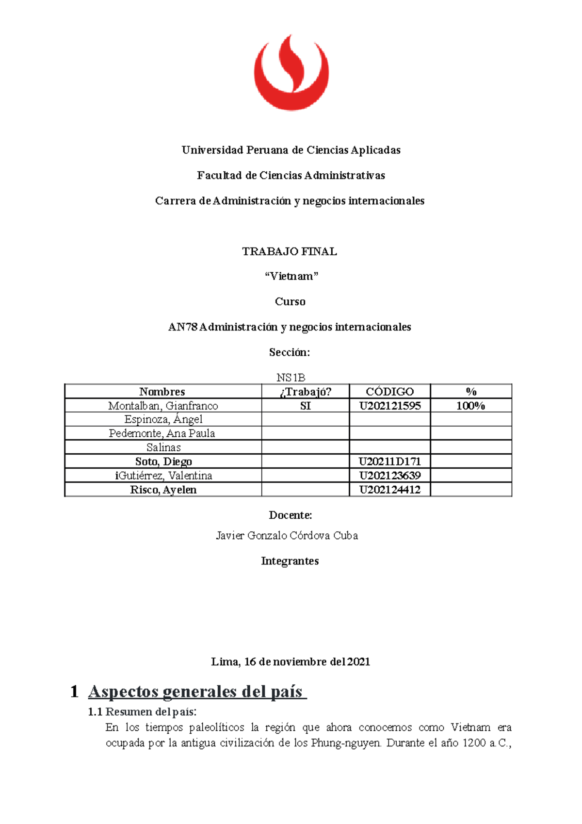 TF- Vietnam- original trabajo final - Universidad Peruana de Ciencias ...