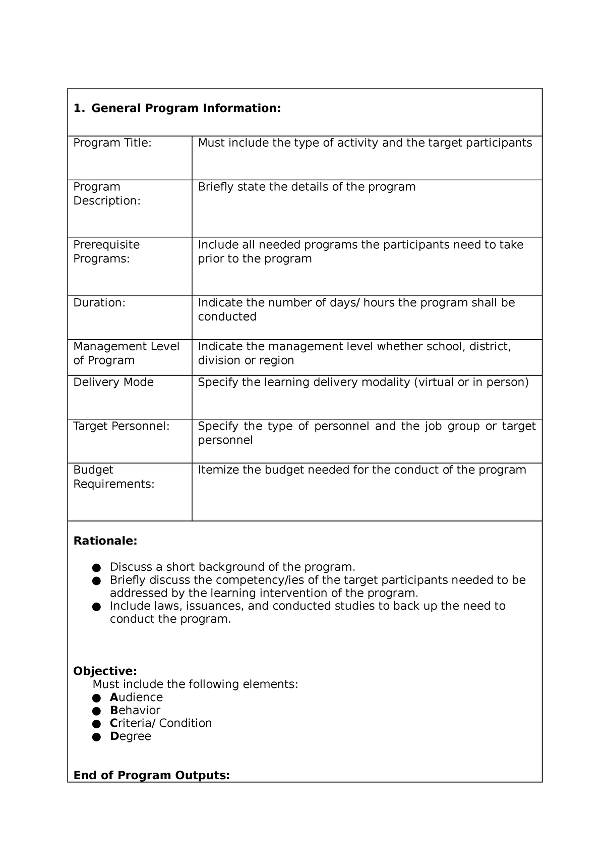 SG-General Program Information - Education - Studocu