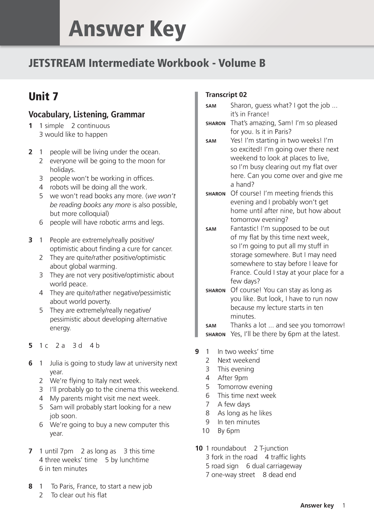 Workbook Intermedio Unit 7-12 - JETSTREAM Intermediate Workbook ...