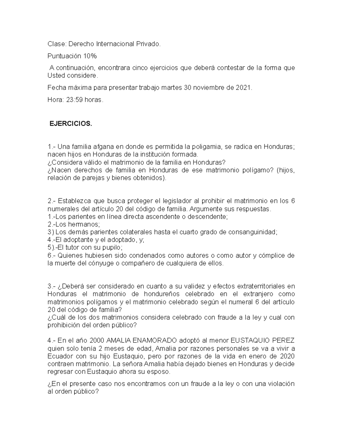 Trabajo-realizar-alumnos- Fraude A LA LEY Y Orden Publico Internacional ...