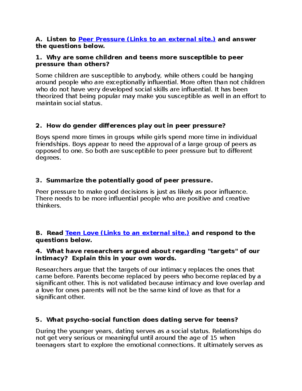 Ch 10 Questions Canvas discussion post for development/lifespan A