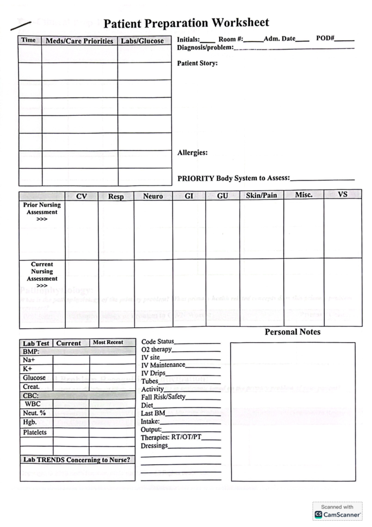 Cam Scanner 09-19-2024 20 - Patient Preparation Worksheet Time ...
