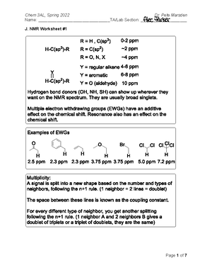 CHEM 3A LAB ONE LAB Notebook - CHEM 3AL - Studocu