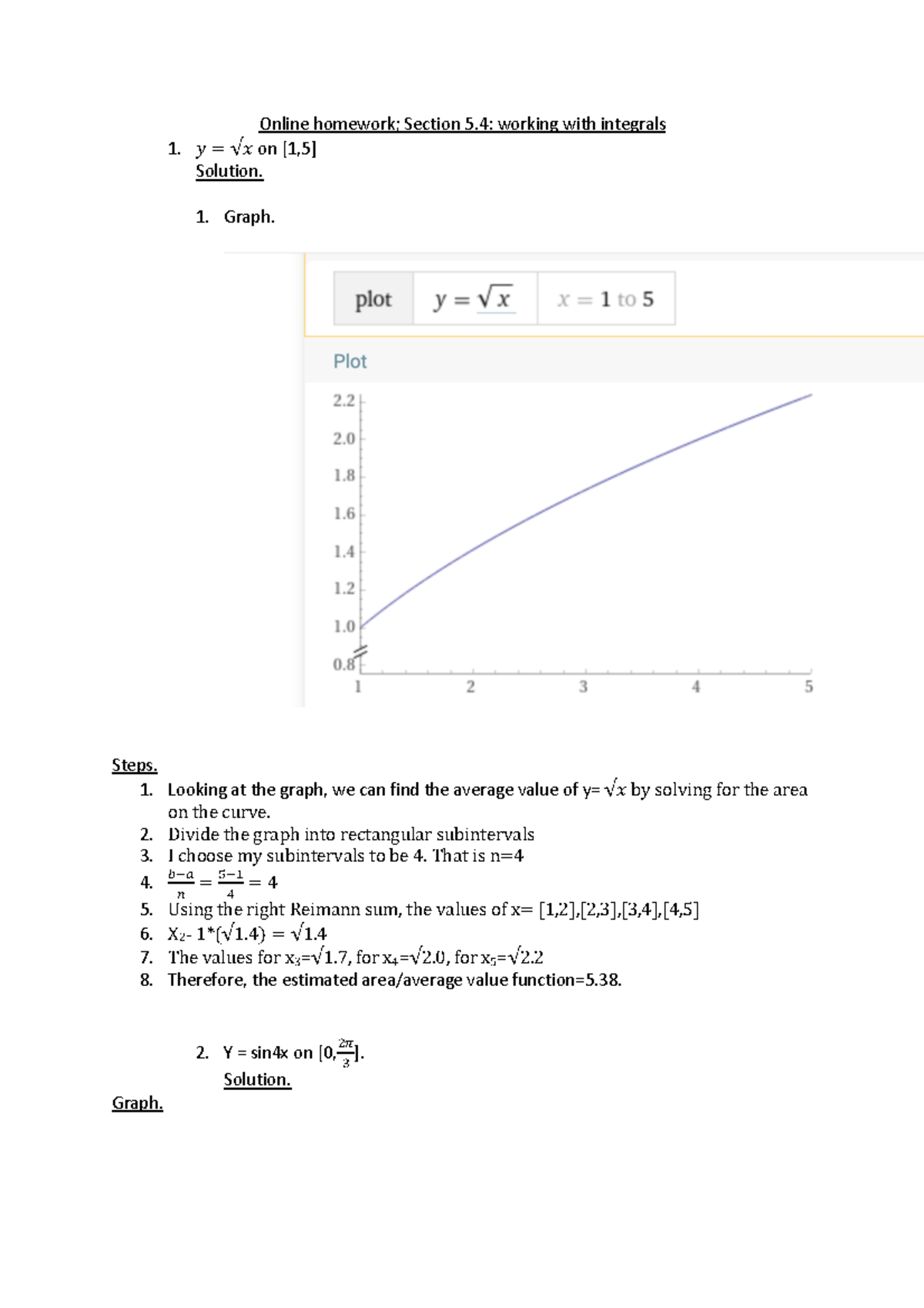 Calc 2 5 4 Online Homework Online Homework Section 5 Working With Calc 2 5 4 Online Homework Online Homework Section 5 Working With