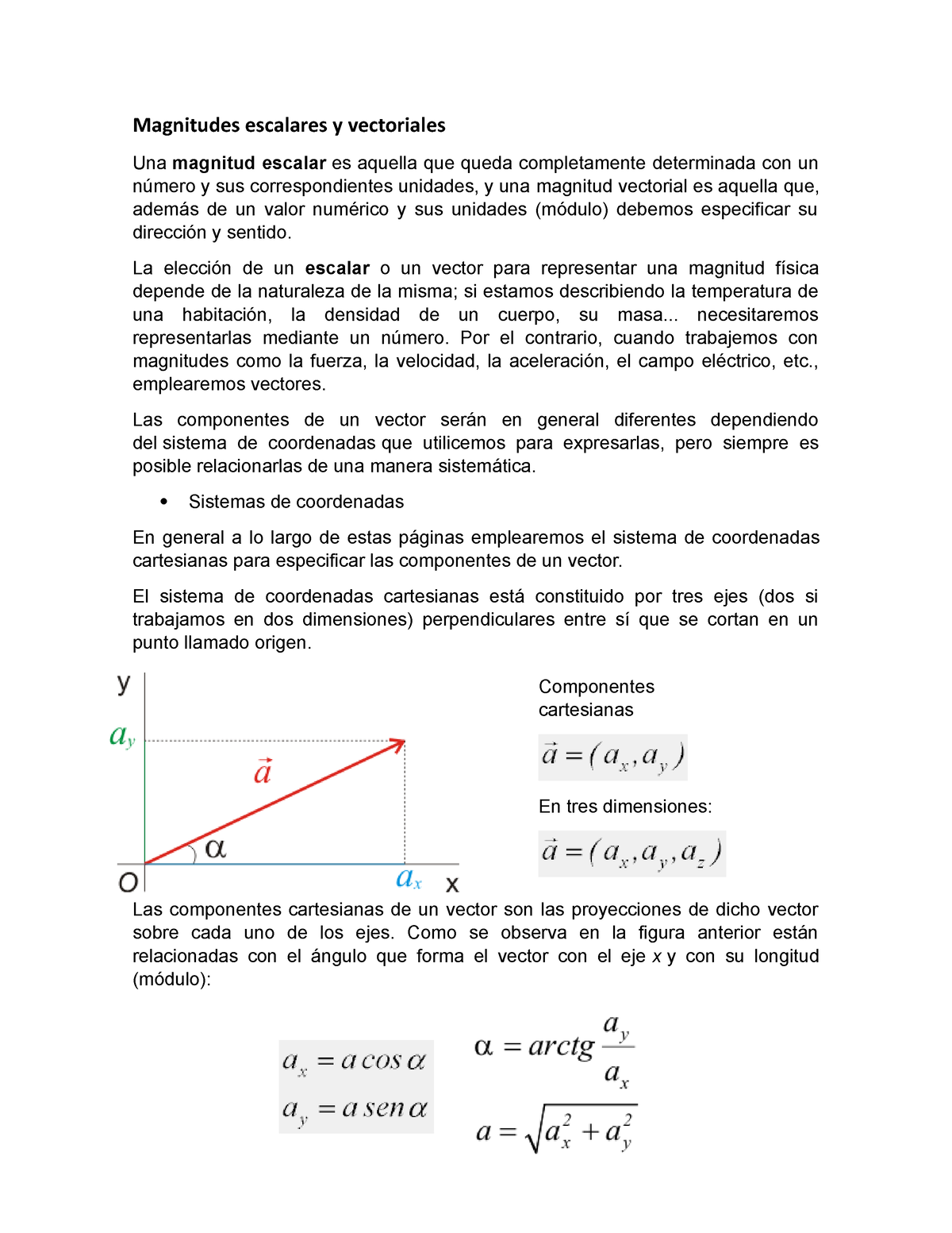 1.3.2 Magnitudes Escalares Y Vectoriales - Magnitudes Escalares Y ...