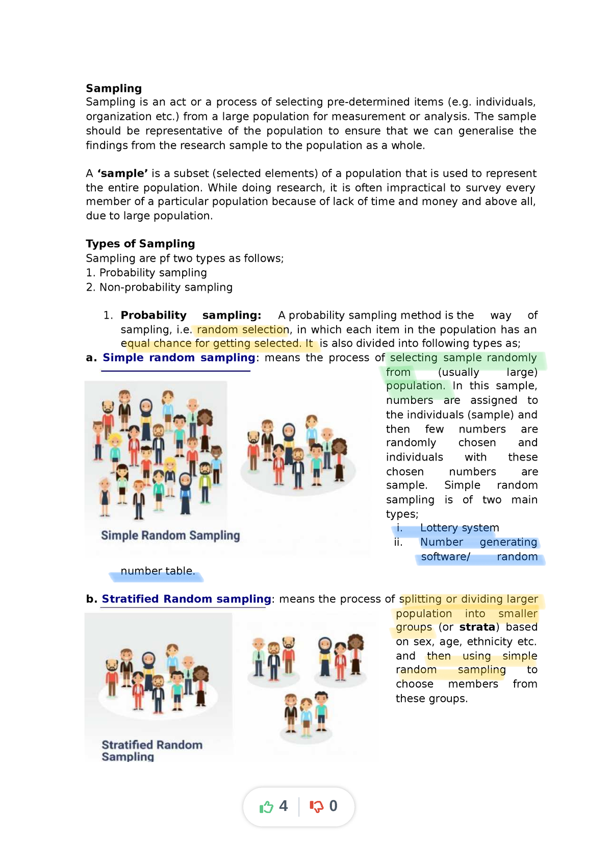 Sampling-lecture-notes-1-3 Compress - Sampling Sampling Is An Act Or A ...