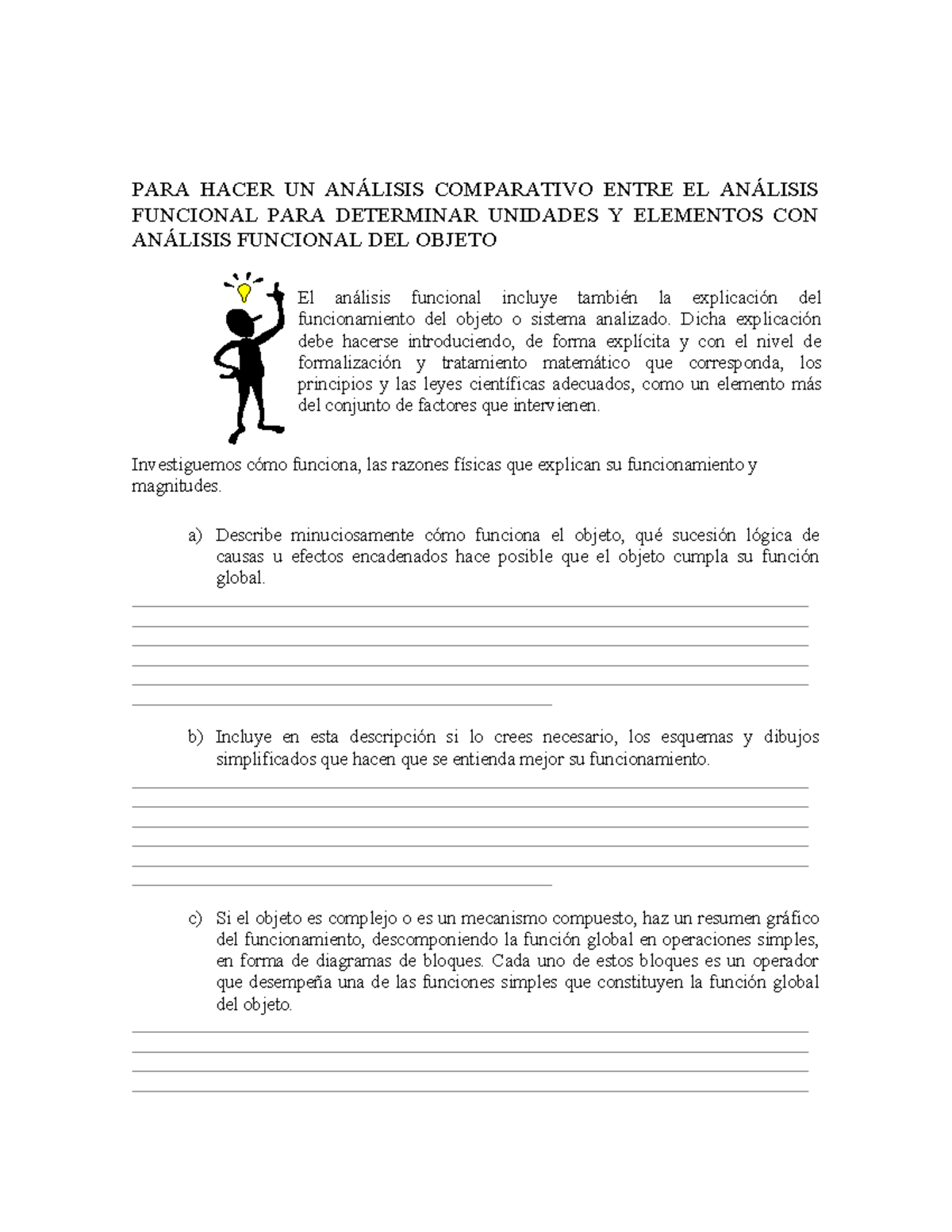 AN Lisis Funcional DEL OBJE2 - PARA HACER UN ANÁLISIS COMPARATIVO ENTRE ...