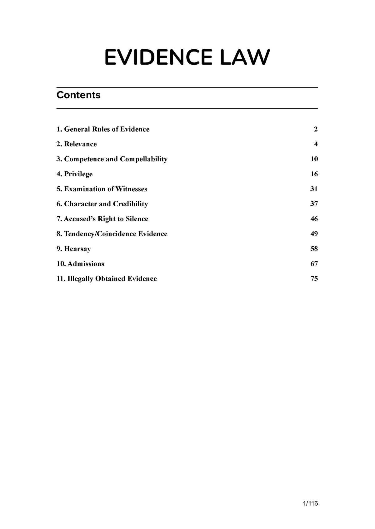 evidence-notes-evidence-law-1-general-rules-of-evidence-contents-2