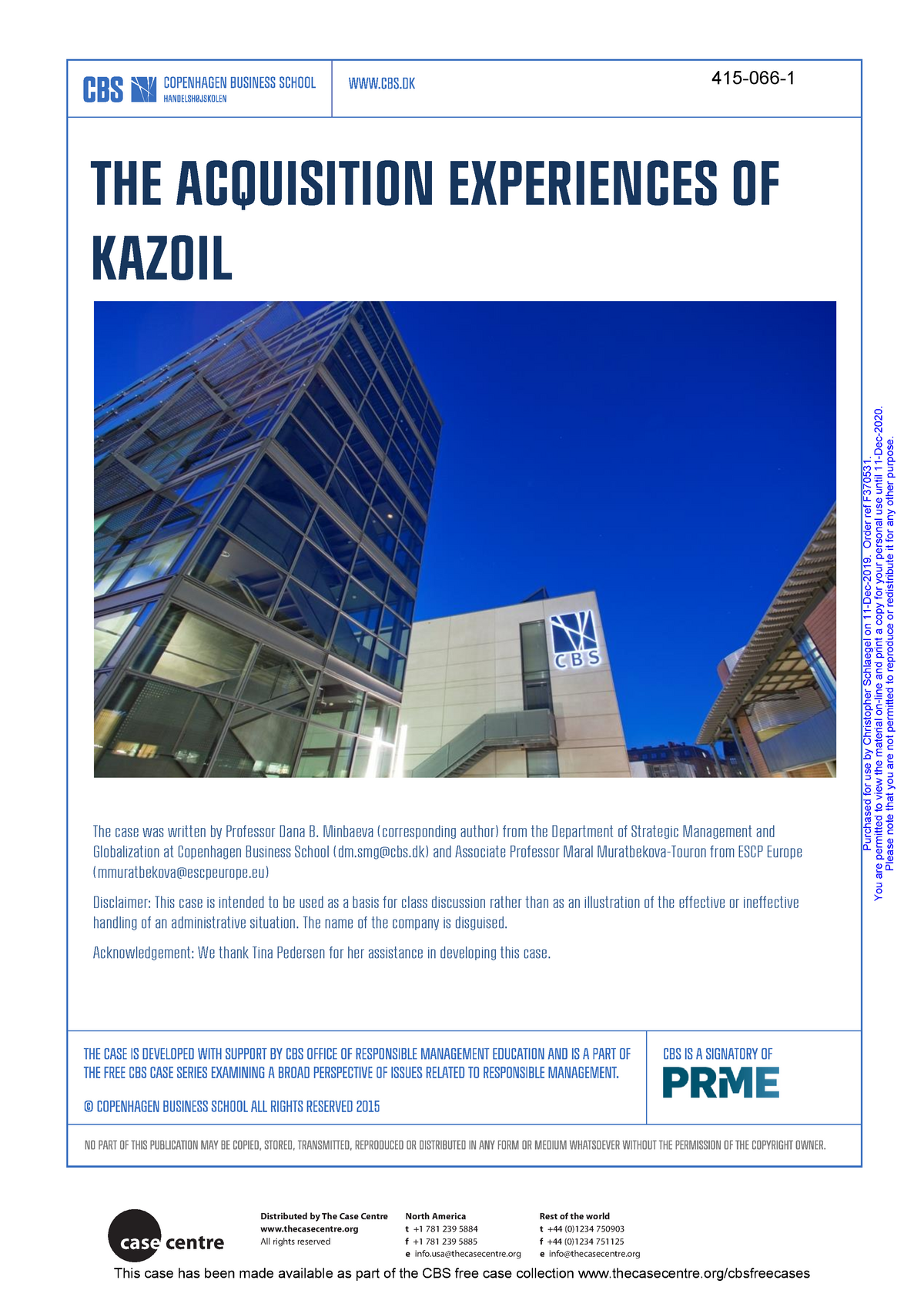 kazoil case study answers