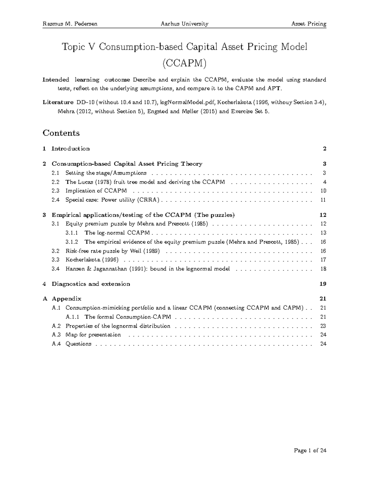 5 - Consuption-based-Capital-Asset-Pricing-Model-CCAPM - Topic V ...