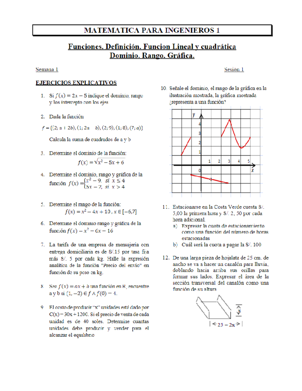 SEM 1 Material 1 - Practica De La Semana 1 - Matematicas - Studocu